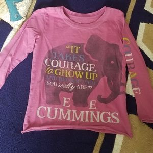 Peek E.E. Cummings LS tee, XS 2/3